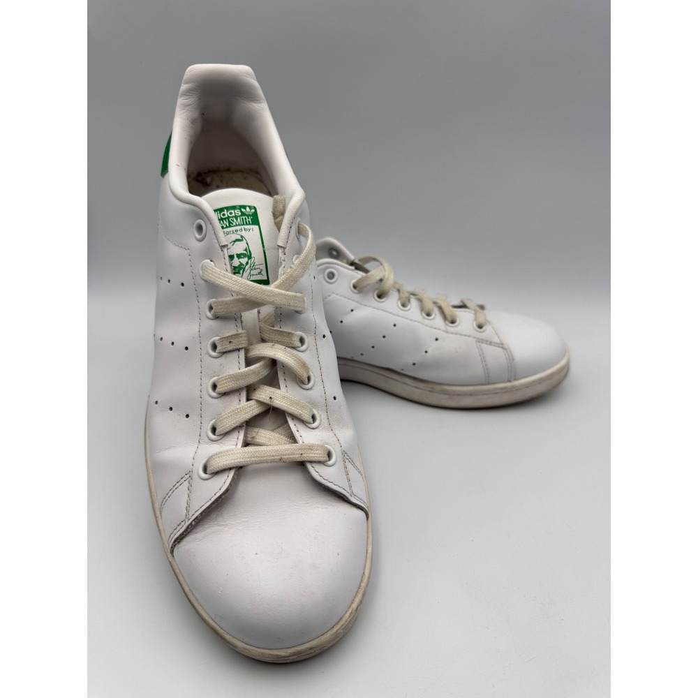 Adidas Stan Smith Mens White Green Leather Sneakers M20324 Size 12